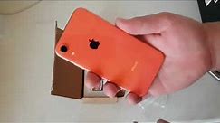 Unboxing iPhone XR Coral 64gb Renewed comprado en Amazon México.