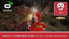 360 VR SANTA'S CHRISTMAS SLED - Spinning VR Roller Coaster | VR onride POV | Winter Sleigh Oculus