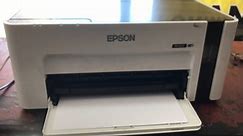 Epson M1120 Head cleaning and nozzle check