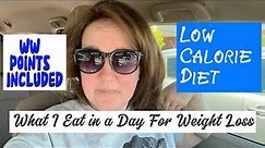 WHAT I EAT IN A DAY FOR WEIGHT LOSS / weight watchers points / low calorie diet /