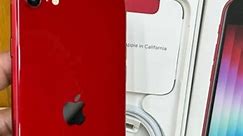 Apple iPhone SE 3 USA Single Sim E-Sim 64GB RED Cycle Count - 07, BH - 100% There is a Scratches on one corner Untouched Original Cable With Box. | Yousuf Communication