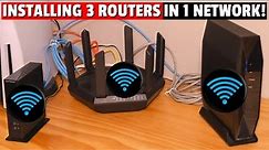 HOME NETWORKING 101 - HOW TO CONNECT 3 Wi-Fi ROUTERS IN 1 NETWORK