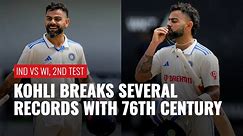 IND vs WI, 2nd Test: Virat Kohli Shatters Multiple Records With 76th Century In 500th Int. Match