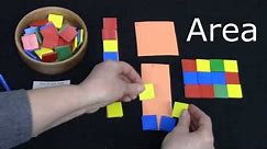 Grade 2: Math Lesson #100 Finding Area Using 1 Inch Colour Tiles