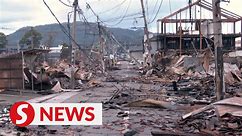 Japan quake: Wajima city folks return to their destroyed and razed homes