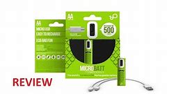 MicroBatt Micro USB Rechargeable AA Battery Review