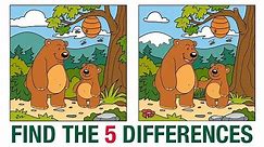 Find The 5 Differences | Best Spot The Difference Game | Fun Puzzles For Kids | Mango Kids