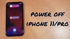 How to power off iPhone 11/pro