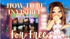 How To Become *INVISIBLE* in Royale High For *FREE*