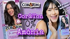 Pintando o cabelo sozinha com Cor&Ton 0% Amônia - Preto Intenso