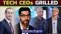 Zuckerberg, Pichai, Bezos & Cook grilled| US Congress anti-trust hearing | Oneindia News