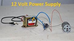 how to Build 12 volt power supply or adaptor at home by using ac transformer