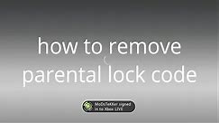 how to remove parental pass code on Xbox 360 easy way