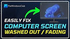 Computer Screen Looks WASHED OUT || Fix FADING Monitor Screen! [SOLVED]
