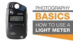 PHOTOGRAPHY BASICS | How To Use A Light Meter