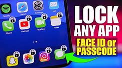 LOCK Any iPhone App With FACE ID or PASSCODE (New Easy Method)