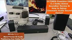 ULTIMEA Poseidon D60 5.1 Dolby Atmos Soundbar Review & How to Setup: Cinematic Audio Sound Demo!!