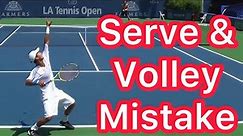 How To Correctly Serve & Volley In Tennis (Pro Footwork Explained)