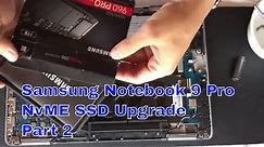 Upgrading SSD in the Samsung Notebook 9 Pro - Part 2, Installation and Restoring Backup