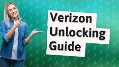 What is the carrier unlock code for Verizon?