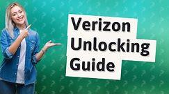 What is the carrier unlock code for Verizon?