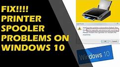 FIX!!!! printer spooler problems on Windows 10