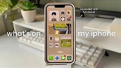 minimalist and functional phone set up 🌱 | what's on my iPhone 13 (2023)