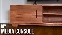 Mid-Century Modern TV Stand // DIY Woodworking