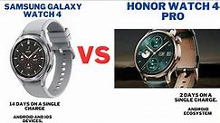 honor watch 4 pro vs Samsung Galaxy watch 4: comparison & review