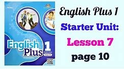 YEAR 5 ENGLISH PLUS 1: STARTER UNIT - LESSON 7 | PAGE 10