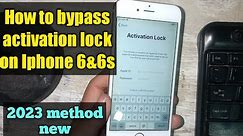 IPHONE 6|6s bypass activation lock||Wifi used only