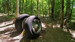 B-52 Airplane Crash Site Memorial Maine, Wreckage And Trail.