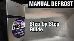 2 Door Mini Refrigerator | Manual Defrost & Cleaning