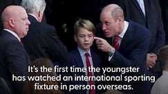 George joins William in France to cheer on Wales at Rugby World Cup