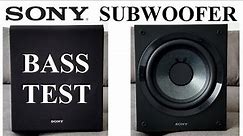 SONY SA-CS9 Subwoofer BASS TEST Close in ACTION DEMO Tour