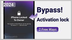 How to Bypass Activation Lock On iPhone without Apple ID | 2024 | Full-Guide | 3 Ways