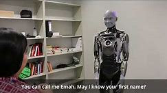 Ameca: An overview of the humanoid-robot Emah