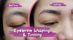 How to make a perfect eyebrow shaping and tinting.