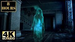 Halloween Spooky Ambience Ghost Wallpaper Screensaver Background 4K 8 HOURS Spooky Music