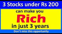 Only 3 stocks can make you RICH in just 3 years | High growth Multibagger Bank stocks | buy now