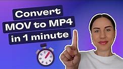 How to convert MOV to MP4 in 1 minute