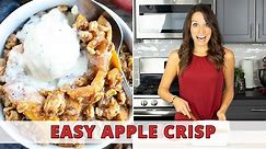 Easy Apple Crisp with an Oatmeal & Pecan Topping