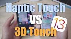 HAPTIC TOUCH vs 3D Touch - iOS 13 COMPARISON