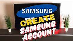 How to create Samsung Account 2024 on Smart TV