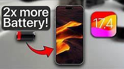 iOS 17.4 - iPhone Battery Life Tips You Need!