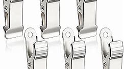 Metal Mini Clamps Mini Spring Clamp Crocodile Alligator Clips Alligator Clamps 1/2 Inch Wide Crocodile Clamps for Work, smooth jaw, 5/16 inch capacity (Silver, 6 Pcs)