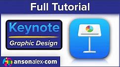 Graphic Design with Keynote on ANY Mac (it's free) | Full Tutorial
