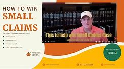 How to win a small claims court lawsuit