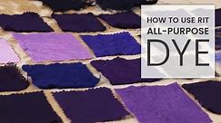 How to Dye Fabric: Rit All-Purpose Dye