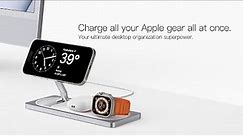 Best 3 in 1 Charging Station for Apple - 22W Faster Mag-Safe Charger Stand for iPhone - Magnetic